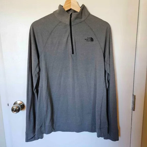 The North Face Quarter-Zip Shirt | Women's Size Large | Flashdry | Gray - Picture 1 of 8